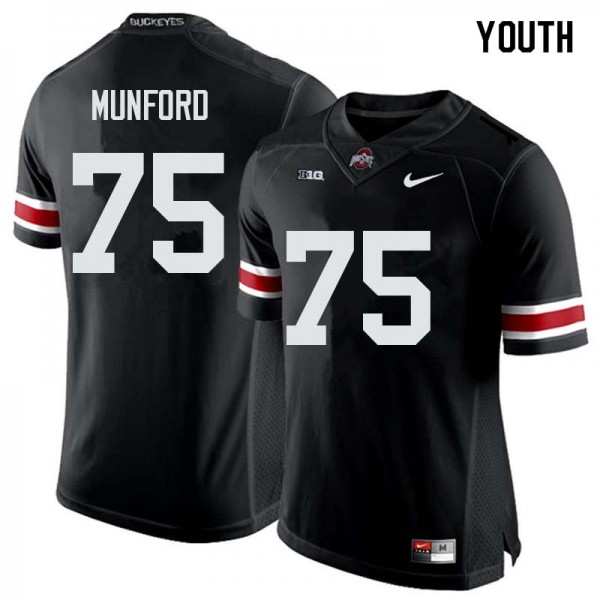 Ohio State Buckeyes #75 Thayer Munford Youth High School Jersey Black